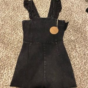 brand new denim romper